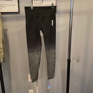 GYMSHARK. Black and grey ombre workout leggings. NEVER WORN